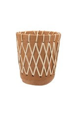 Rattan woven planter, Medium