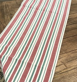 Red Striped Table Runner, 72"L