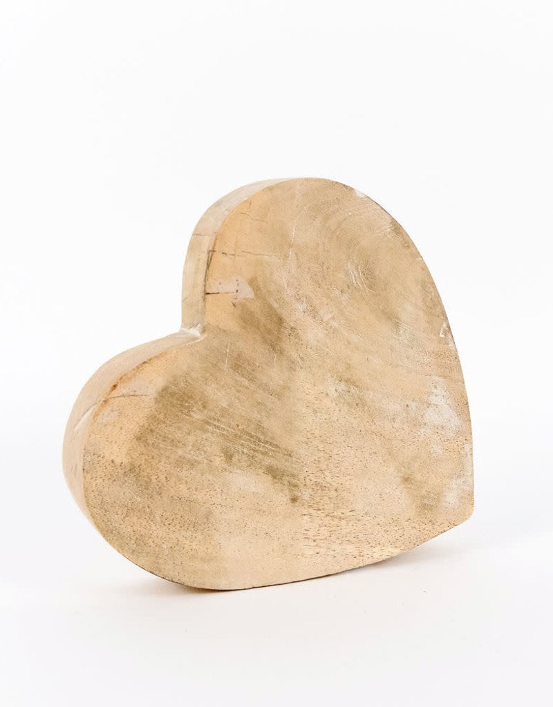 Mango wood Shaped heart