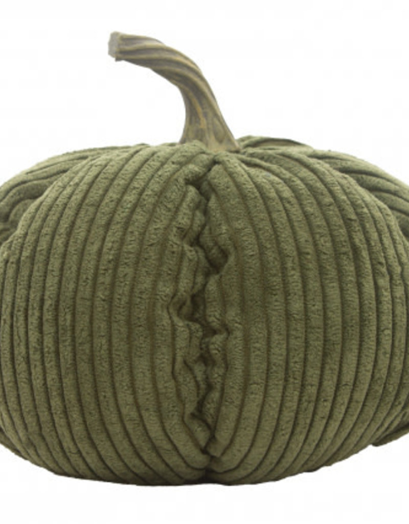 Green Corduroy Pumpkin