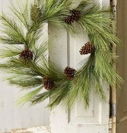30" Mixed Needle Pine Wreath