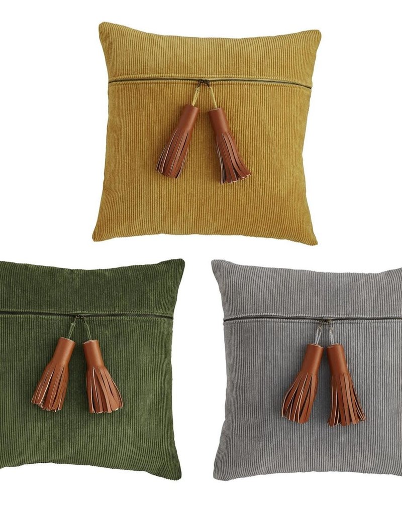 Corduroy Zipper Pillow