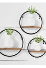 S/3 Round Wall Shelves
