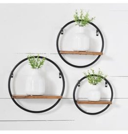 S/3 Round Wall Shelves