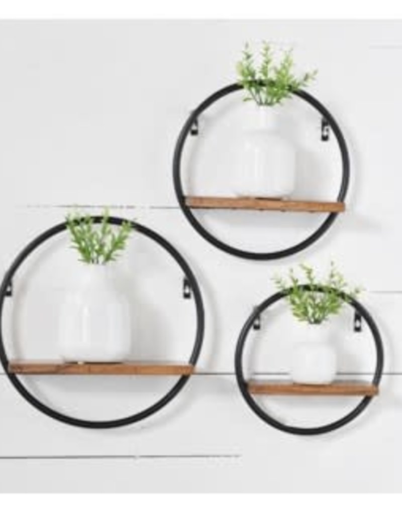 S/3 Round Wall Shelves