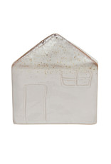 Stoneware House Sponge Holder with Glaze