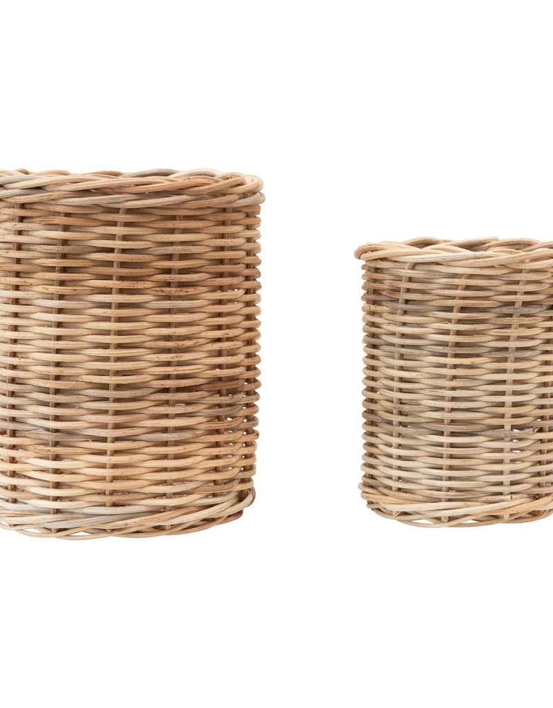 Hand-Woven Wicker Basket/Container