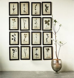 Framed Wall Decor with Floral Art