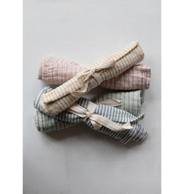 Woven Cotton Burp Cloth with Stripes