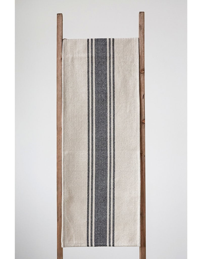 Canvas Table Runner with Stripes