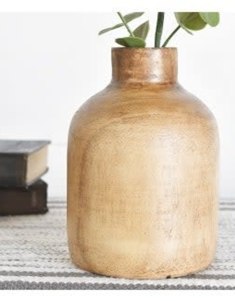 7" Modern Wood Vase