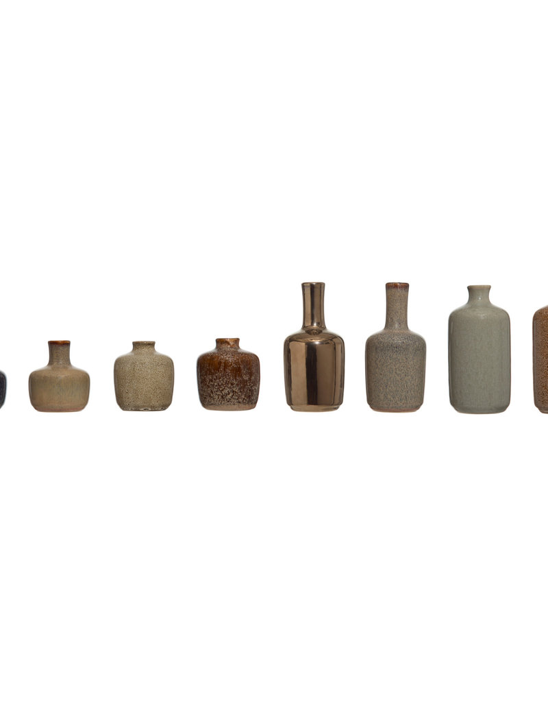 Assorted Reactive Glaze Vases
