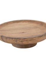 Mango Wood Footed Bowl