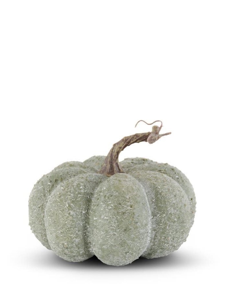 Green Whitewashed Textured Pumpkin