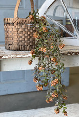 37" Late Bloomer Hanging  Bush, Pumpkin