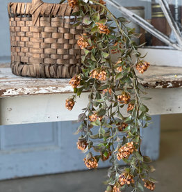 37" Late Bloomer Hanging  Bush, Pumpkin