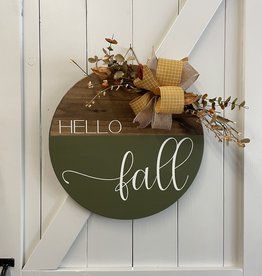 Fall Round Sign