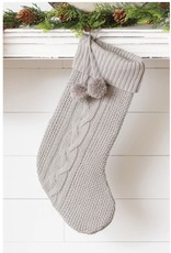 Gray Knit Stocking