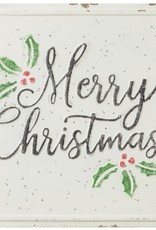 Embossed Sign, Merry Christmas