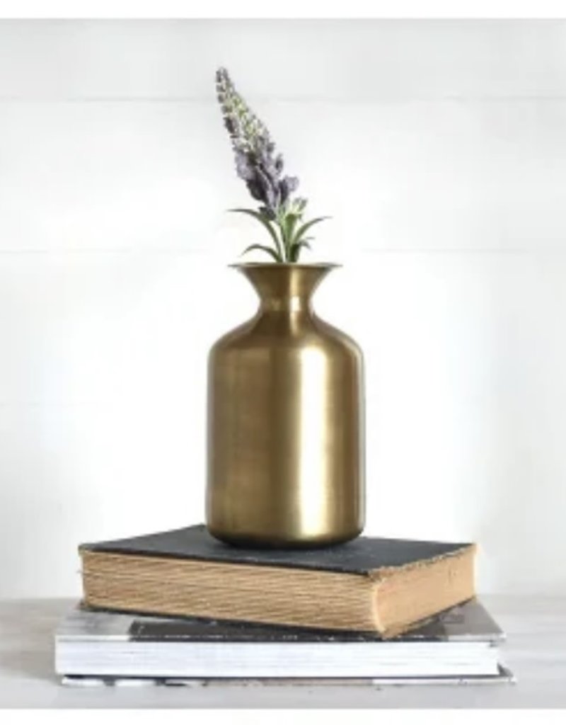 7" Brass Antique Flower Vase