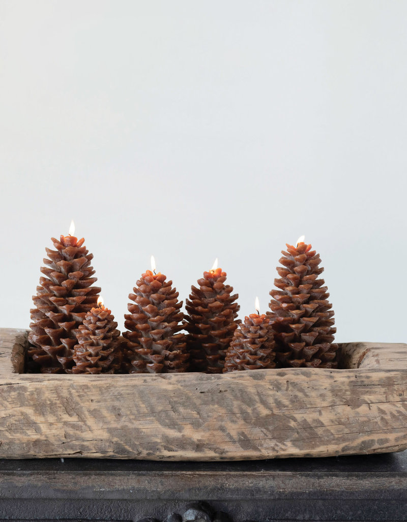 Unscented Pinecone Shaped Candle