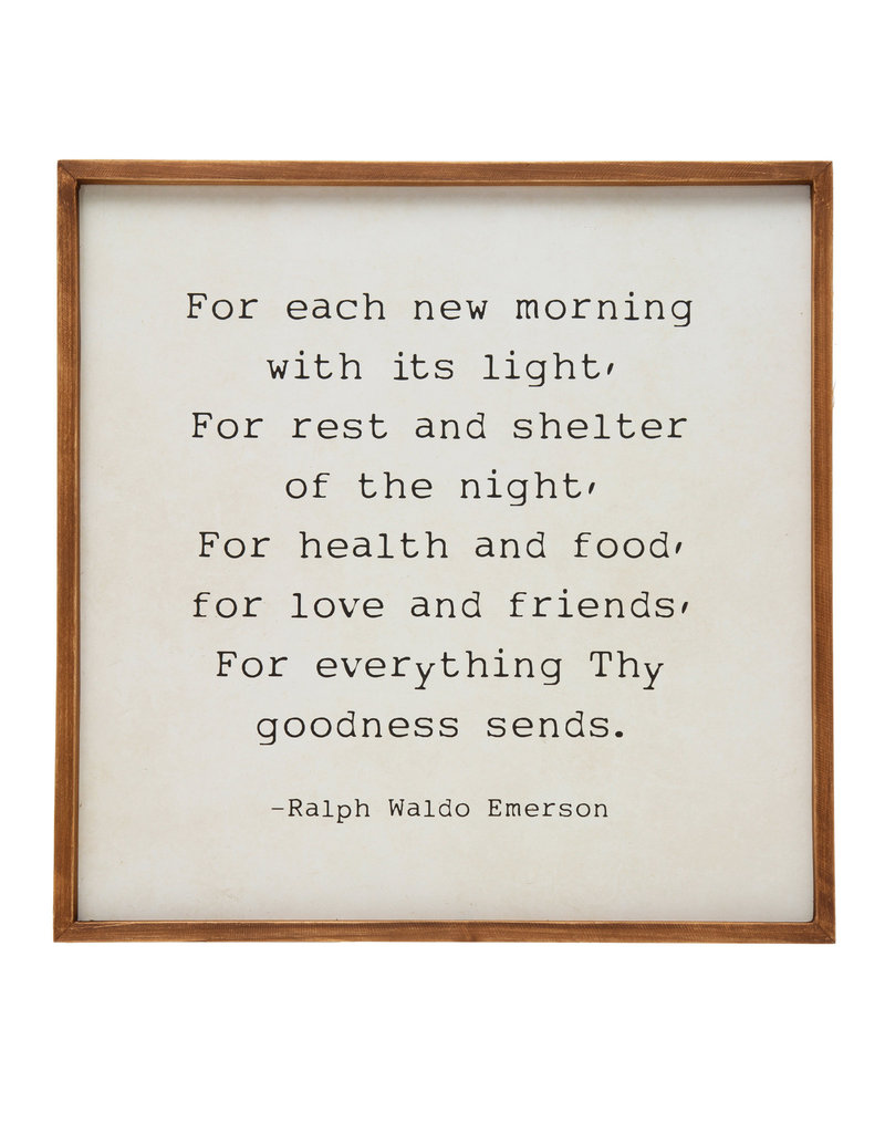 For Each New Morning, Wall Decor