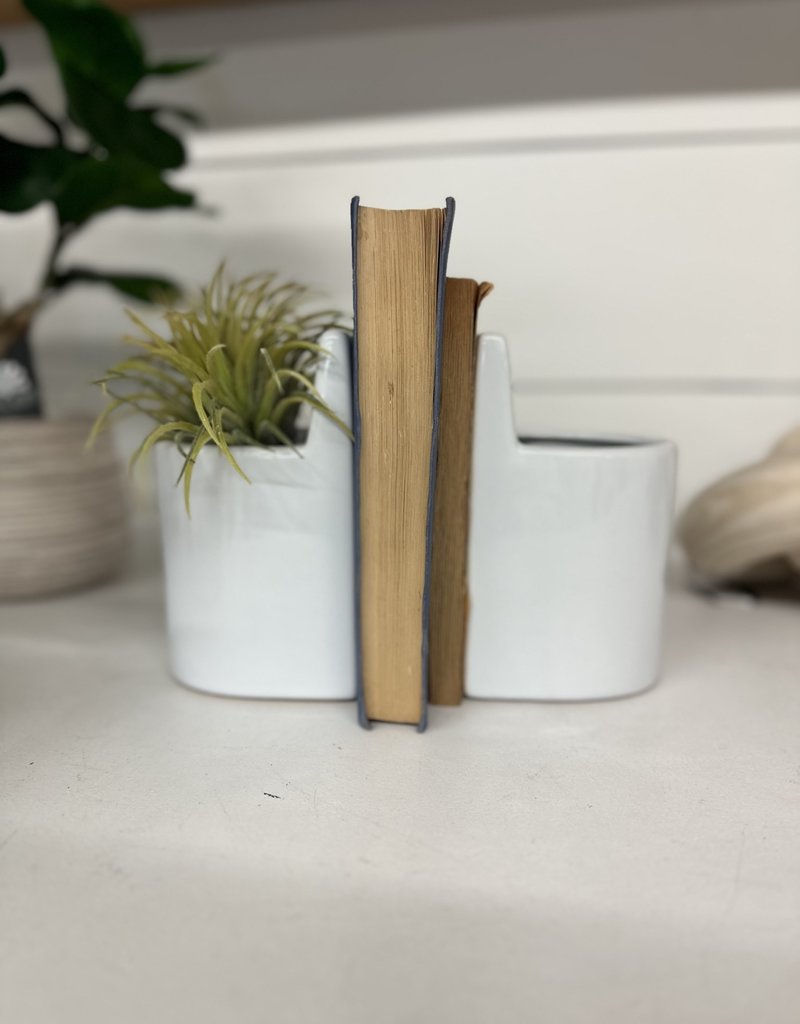 Pouch Bookends Vases S/2