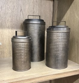 Metal Cannister w/Lid