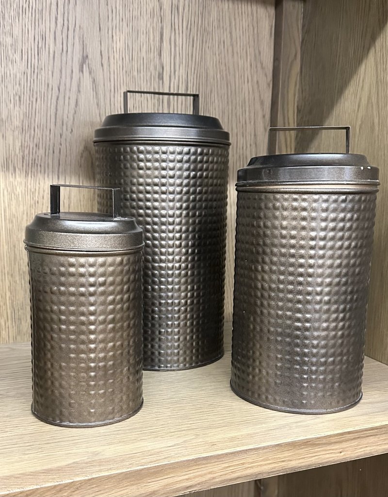 Metal Cannister w/Lid
