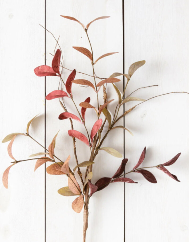 Shades Of Burgundy Mini Foliage, Twig Accents