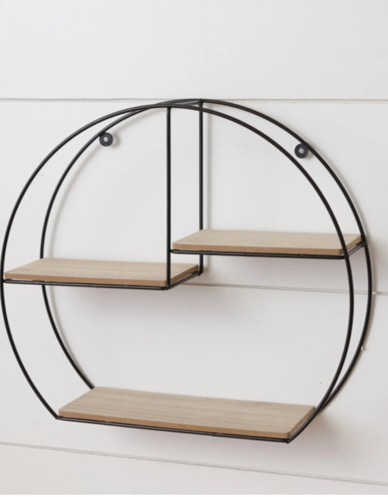 Metal Circle Wall Shelf