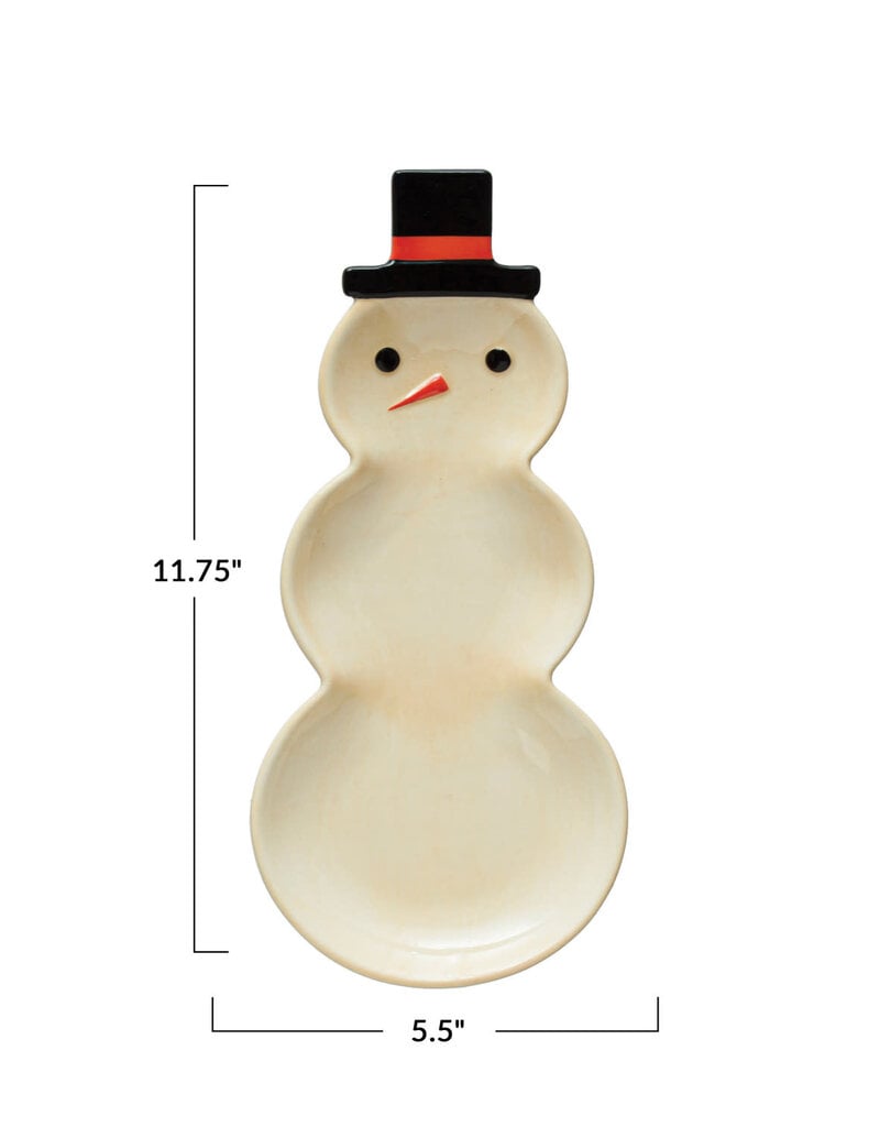 Snowman Shaped Platter