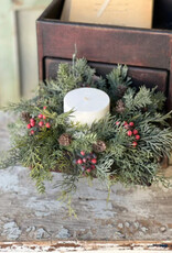 3" Siberian Cypress Candle Ring