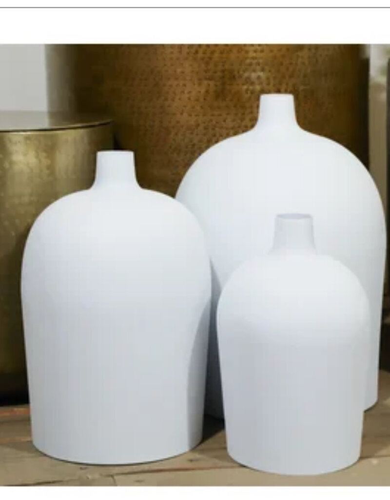 WHITE OPEN BOTTOM VASES