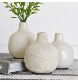 3.5" White Ball Vases