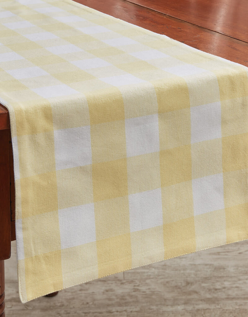 WICKLOW TABLE RUNNER BACKED 72" L - YELLOW