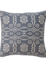 20" Woven Cotton Jacquard Pillow