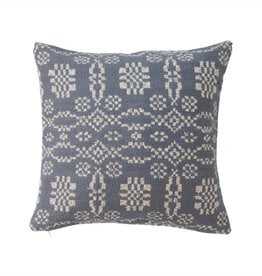 20" Woven Cotton Jacquard Pillow