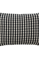 24" x 16" Woven Cotton Blend Lumbar Pillow Gingham