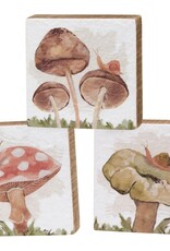Wild Mushrooms Block Sign