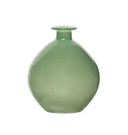 Glass Green Bud Vase