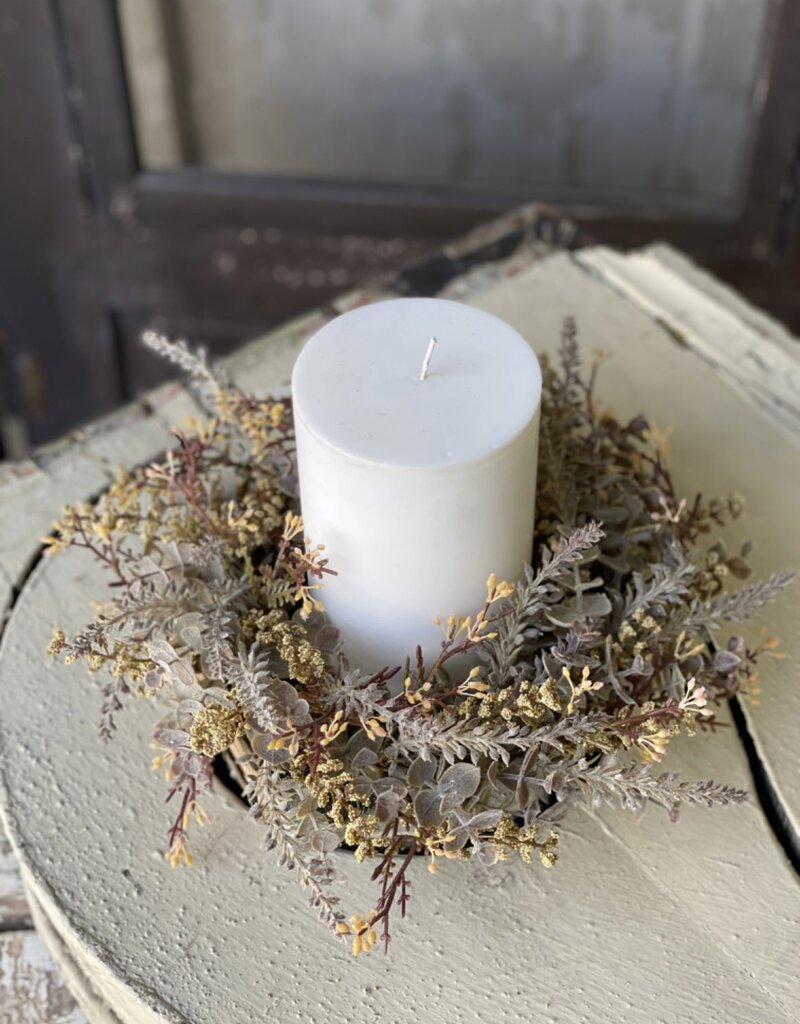 Autumn Haze Candle Ring 6.5" inner (Mustard)