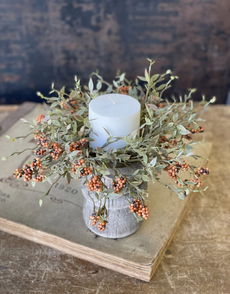 Hasp Berry Candle Ring 3" inner (Pumpkin