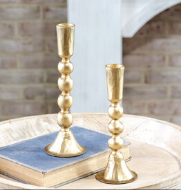 S/2 Gold Ball Candlesticks