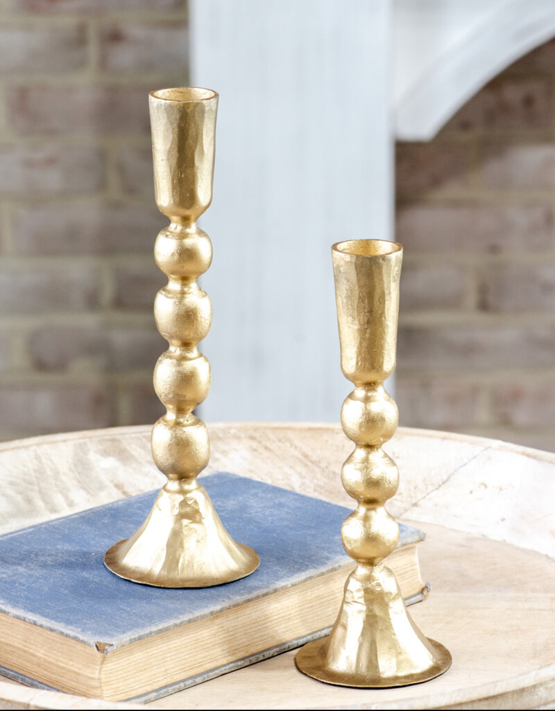 S/2 Gold Ball Candlesticks