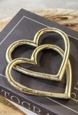 Interlocking Gold Hearts