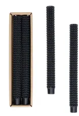 Hobnail Taper Candles in Box, Set of 2
