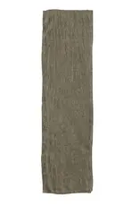 Stonewashed Linen Table Runner, Olive