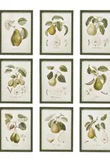 Hobnail Wood Framed Wall Décor w/ Vintage Reproduction Print, 9 Styles