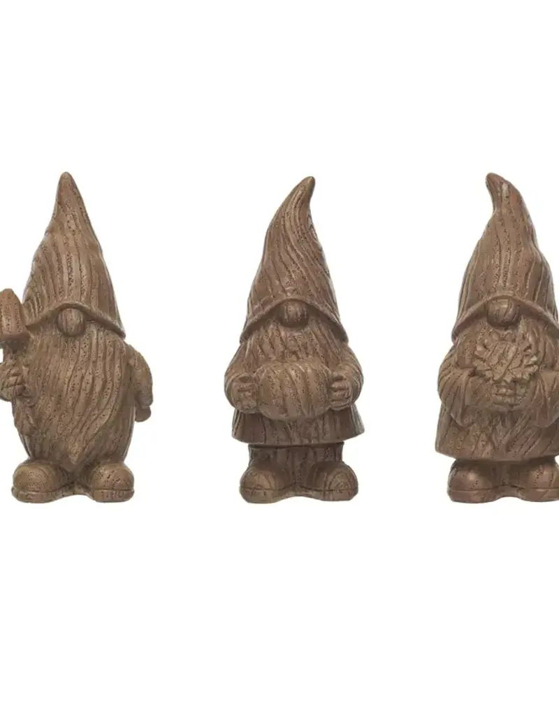 Resin Gnome, Wood Finish, Brown, 3 Styles